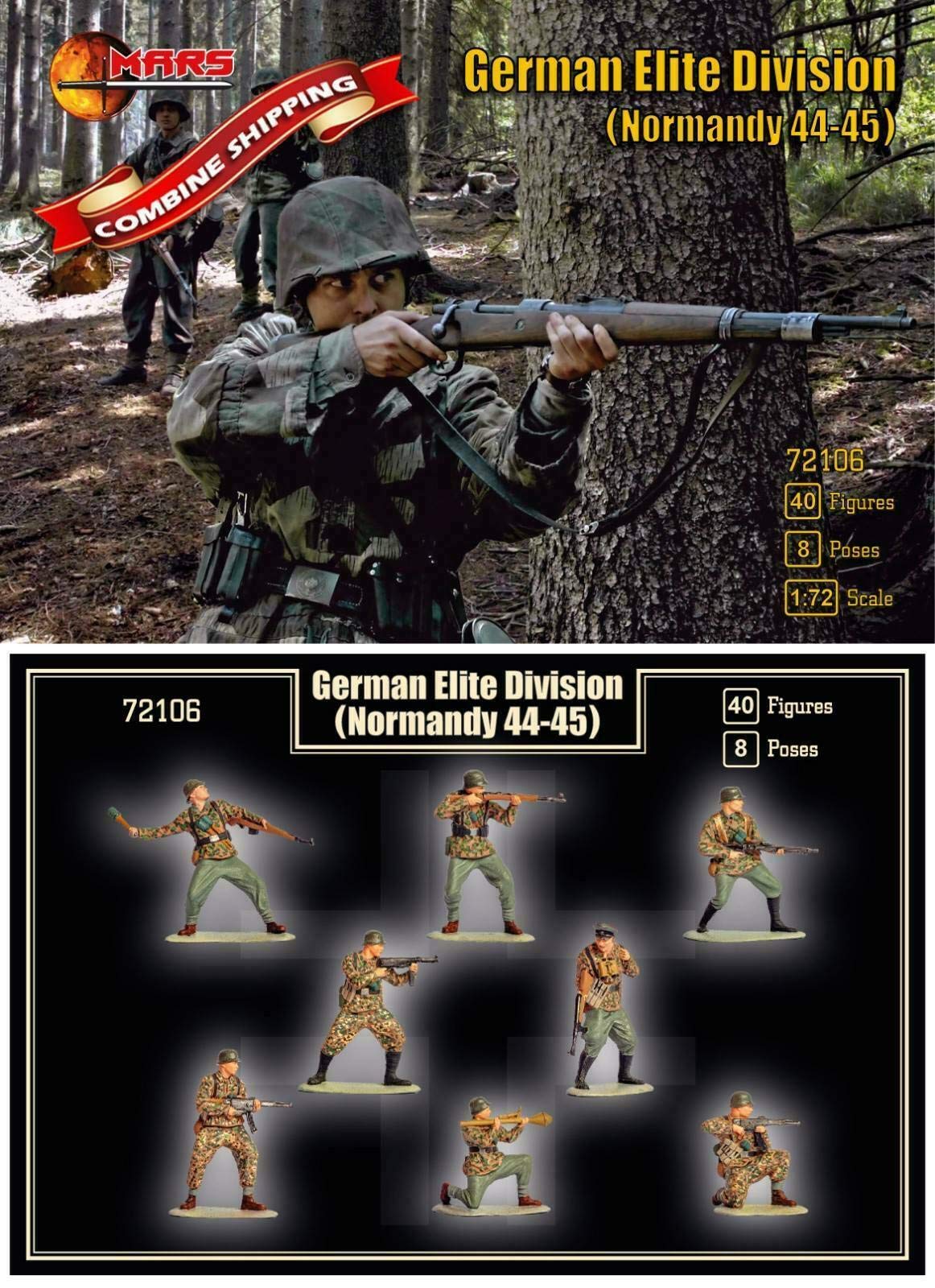 Amazon.com: Mars Figures 72106-1/72 German Elite Division